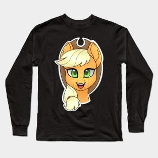 Applejack Headshot Long Sleeve T-Shirt